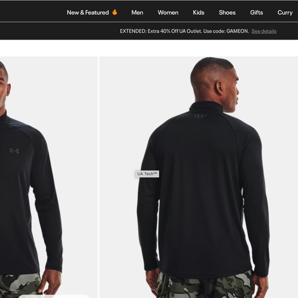 Under Armour Men’s XXL ColdGear ¼ Zip Pullover Black Neon Green Athletic Top EUC - Picture 14 of 14